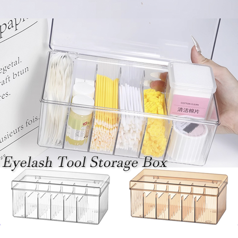 Beauty Makeup Box - Transparent Eyelash Beauty Organizer Display Rack