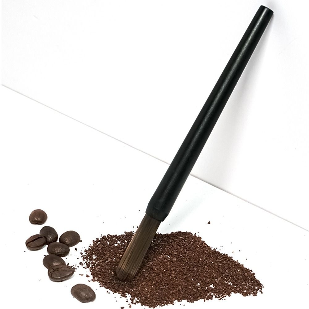 Blush Brush Kabuki - Hard Bristle Coffee Powder Cleaning Brush