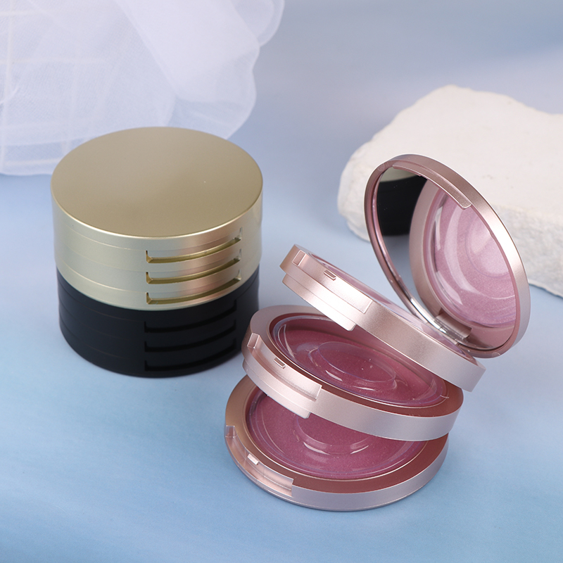 Beauty Makeup Box - 3-Layer Lashes Organizer Mirror Case False