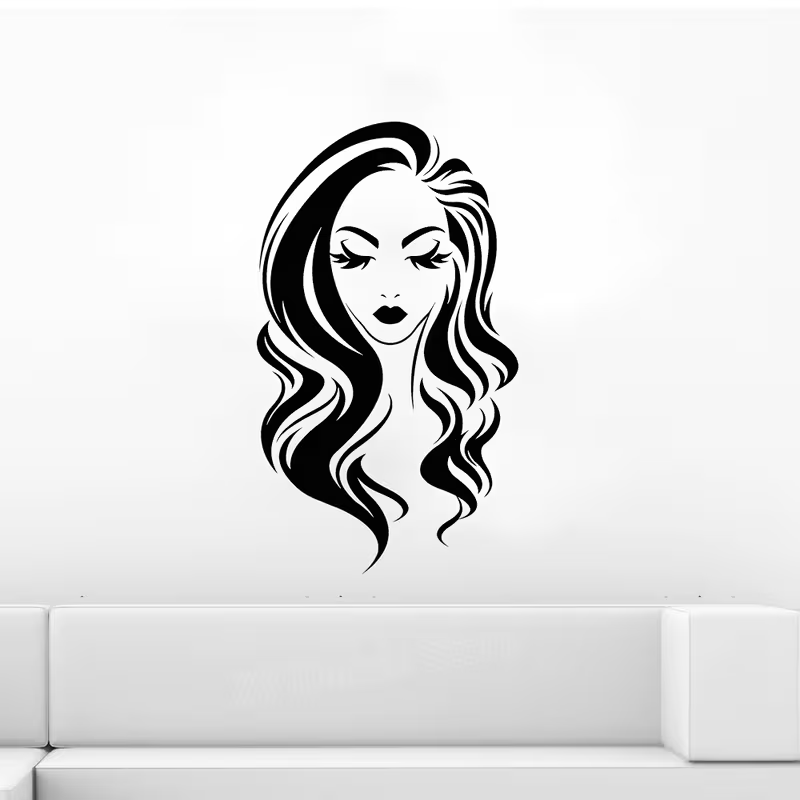 Beauty Salon Wall Decal Long H - огляд і ціна Beauty Makeup Wallpaper