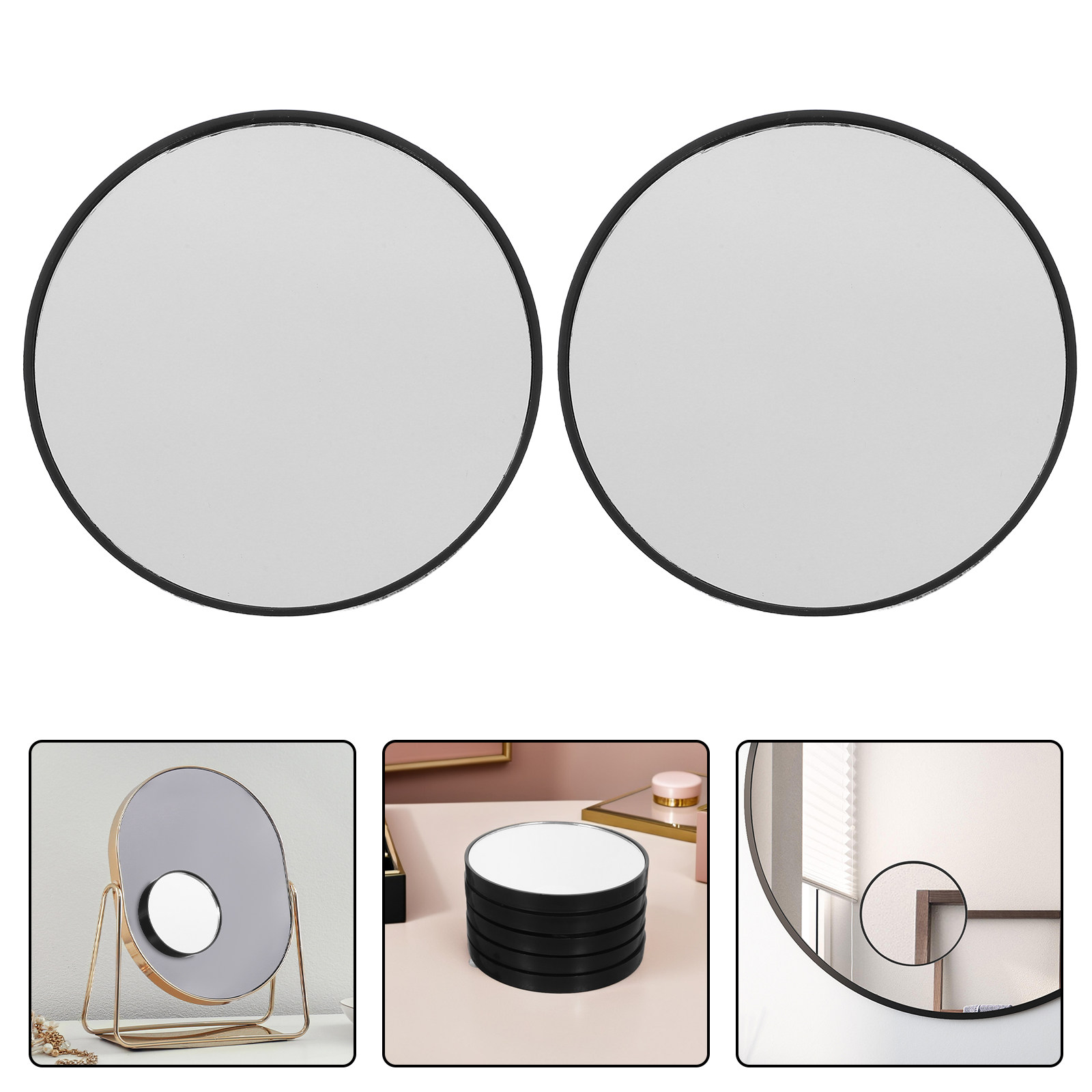5Pcs Mini Travel Mirror 5X Gla - огляд і ціна Beauty Works Makeup