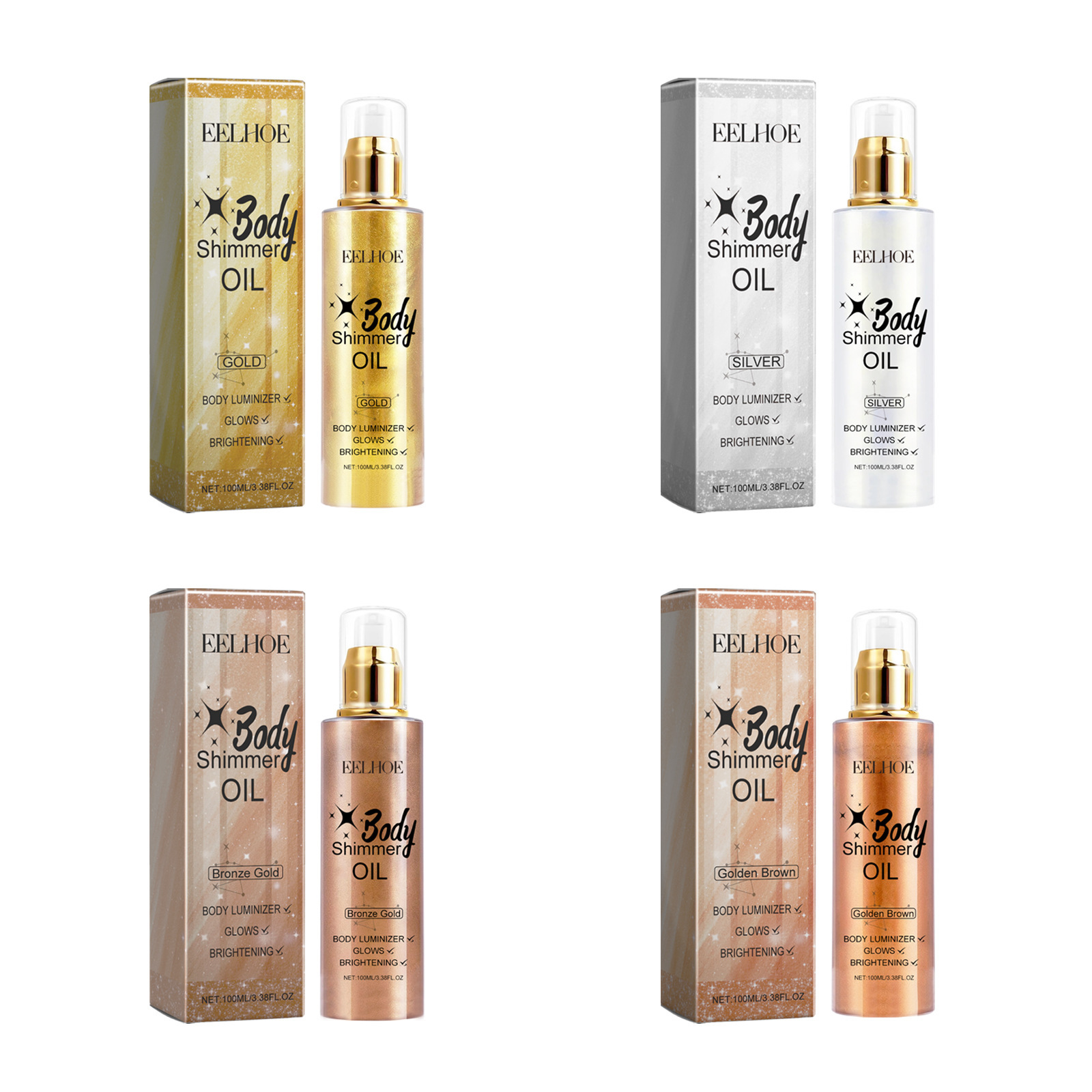 EELHOE 3D Body Oil with Shimme - огляд і ціна Body Shimmer Lotion