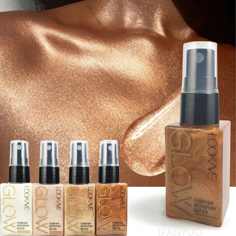 Pearlescent Glitter Spray Shim - огляд і ціна Body Shimmer Lotion