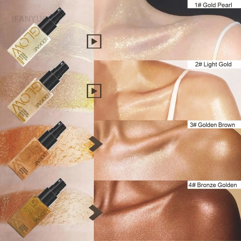 Pearlescent Glitter Spray Shim - огляд і ціна Body Shimmer Lotion