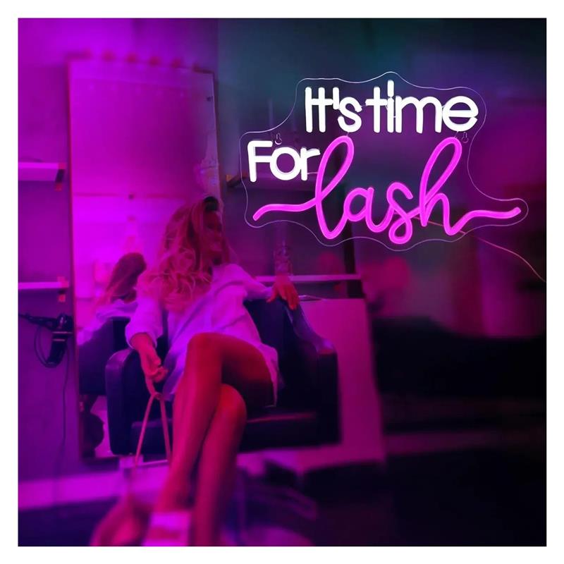 It's Time For Lash Neon Sign F - огляд і ціна Beauty Makeup Wallpaper