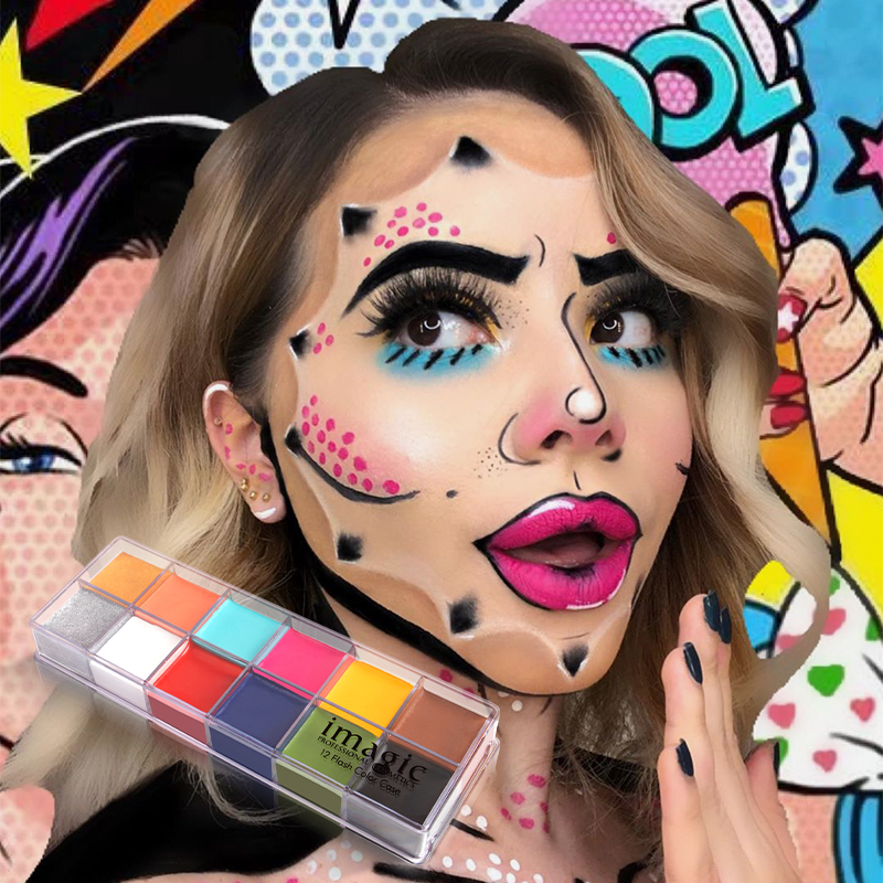 IMAGIC 12Colors Face Body Art  - огляд і ціна Beauty Makeup Drawing