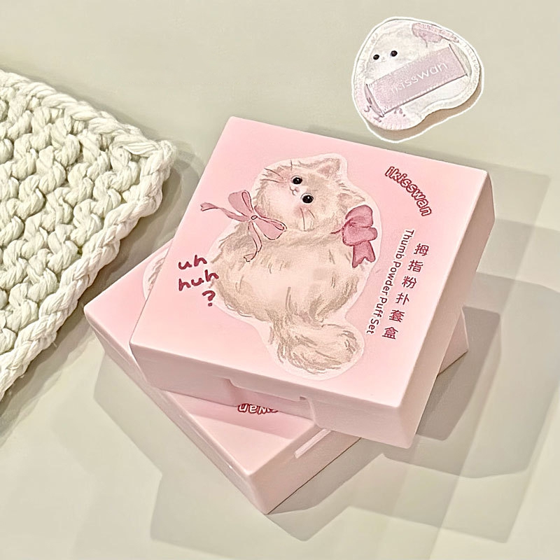 5Pcs Cute Mini Finger Puff Set - огляд і ціна Beauty Makeup Box