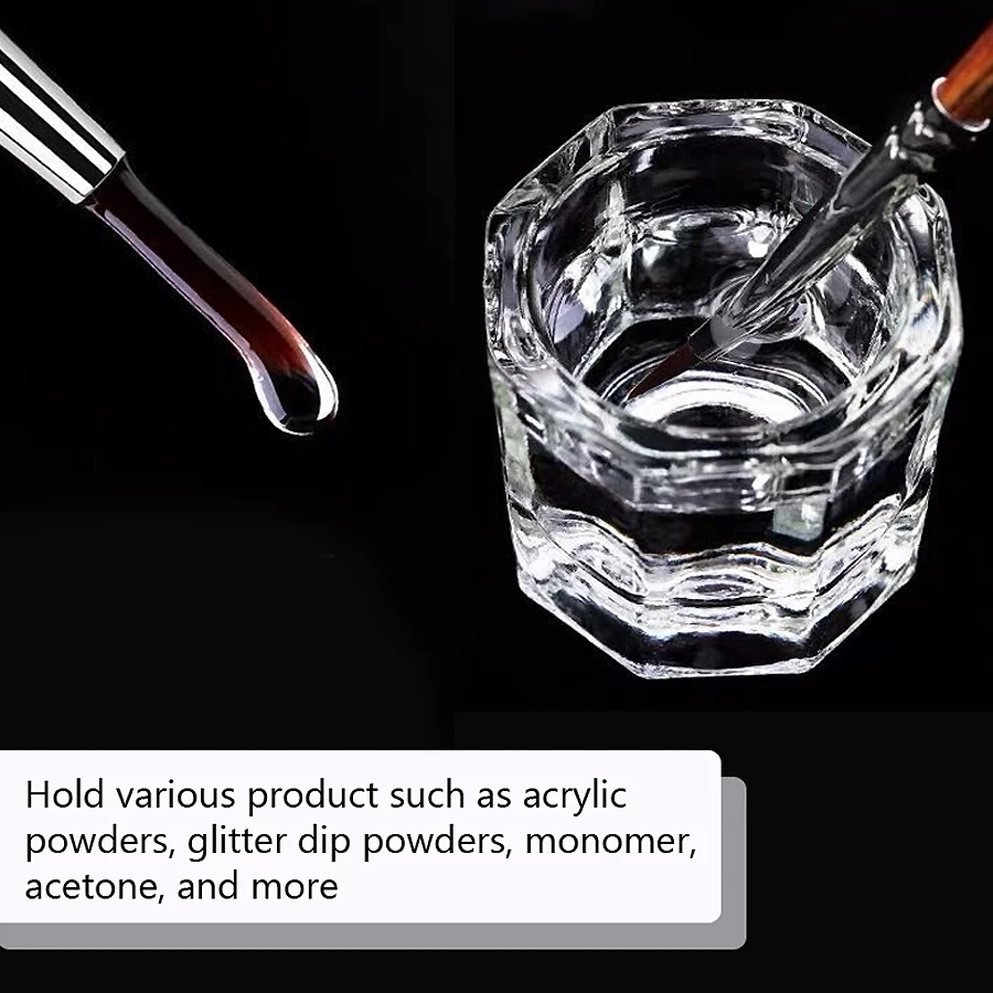 1Pc Mini Crystal Glass, Clear  - огляд і ціна Blush Brush Kabuki