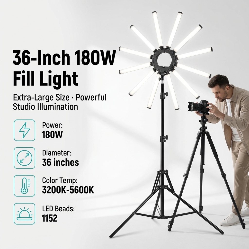 12 Arms Multi Tube Photography - огляд і ціна Led Ring Light