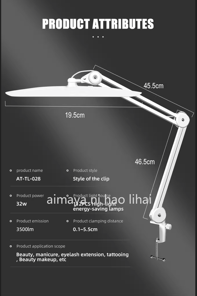 LED Long Arm Desk Lamp Makeup  - огляд і ціна Beauty Works Makeup