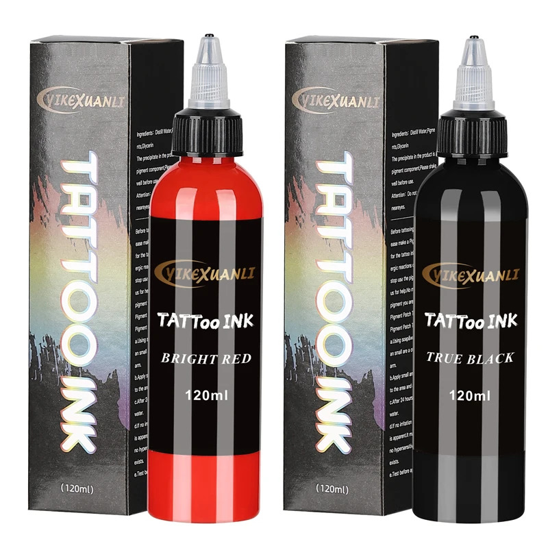 120ml Red/Black Tattoo Ink Pig - огляд і ціна Beauty Makeup Kit Box