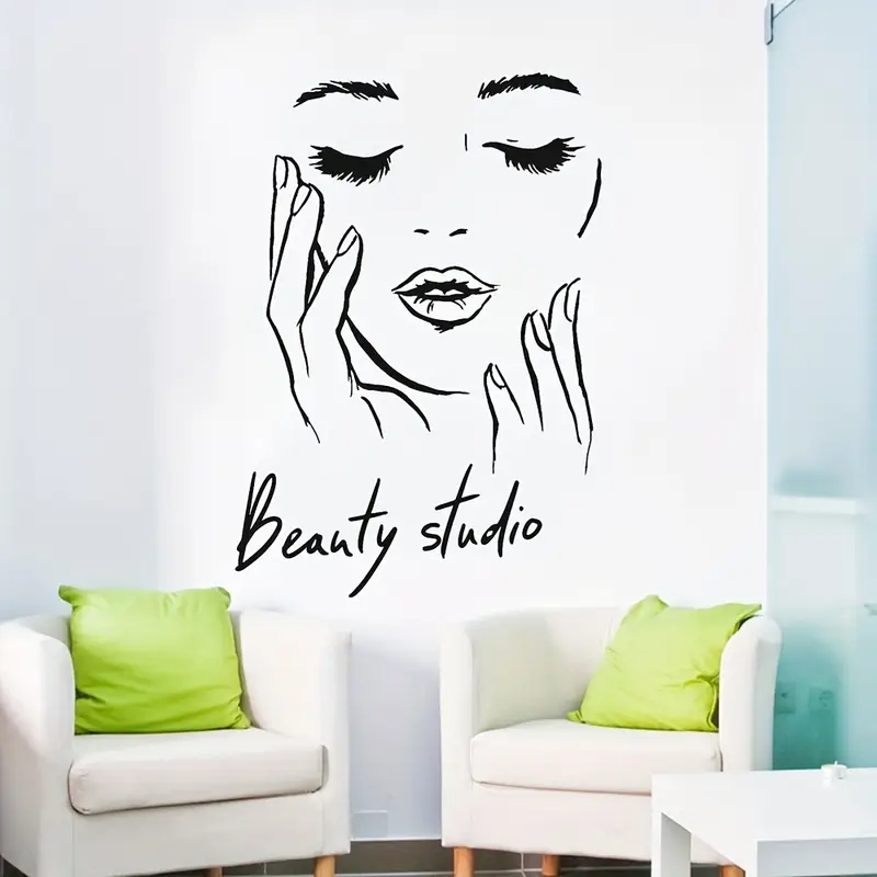 Wall Decal Featuring a Female  - огляд і ціна Beauty Makeup Wallpaper