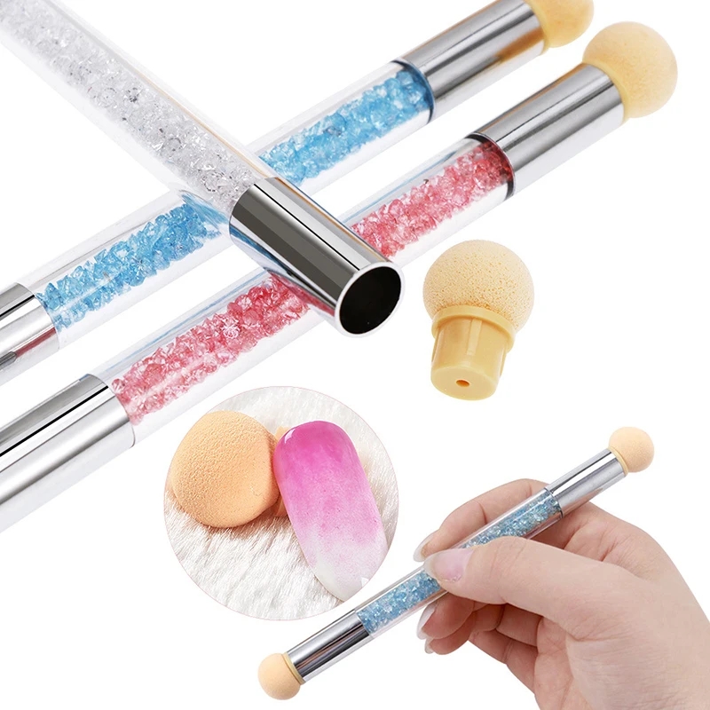 Round Sharp Head Sponge Heads  - огляд і ціна Blush Brush Kabuki
