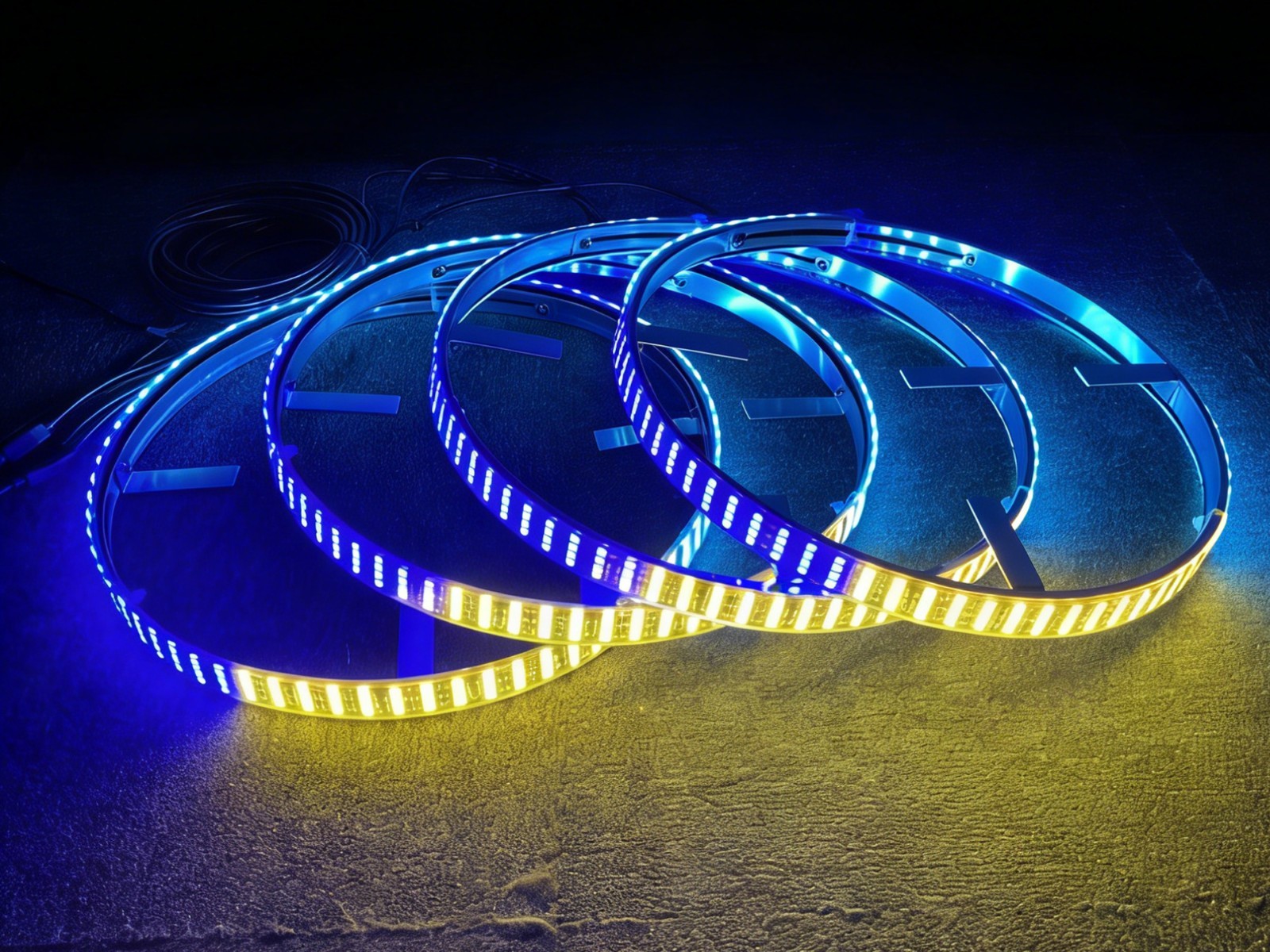 4PCS 17.5inch RGB Quad Row Cha - огляд і ціна Led Ring Light