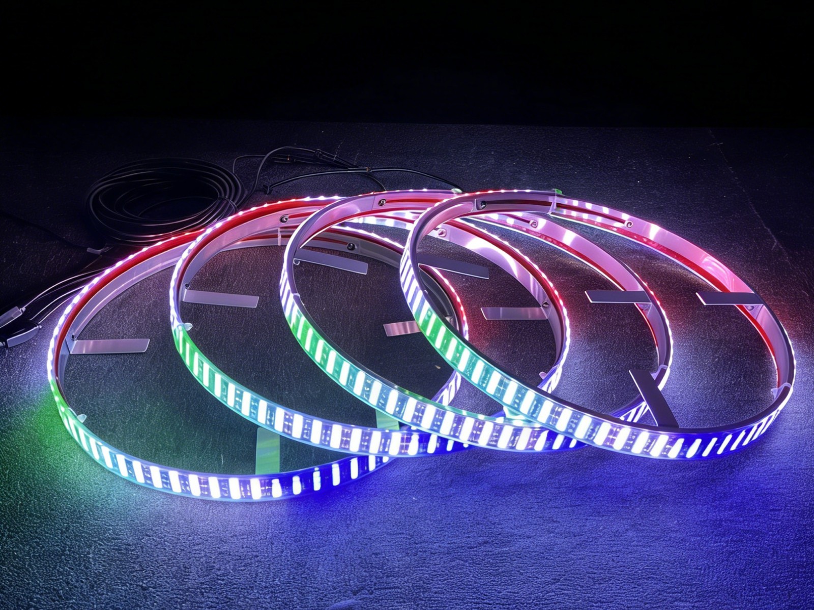 4PCS 17.5inch RGB Quad Row Cha - огляд і ціна Led Ring Light